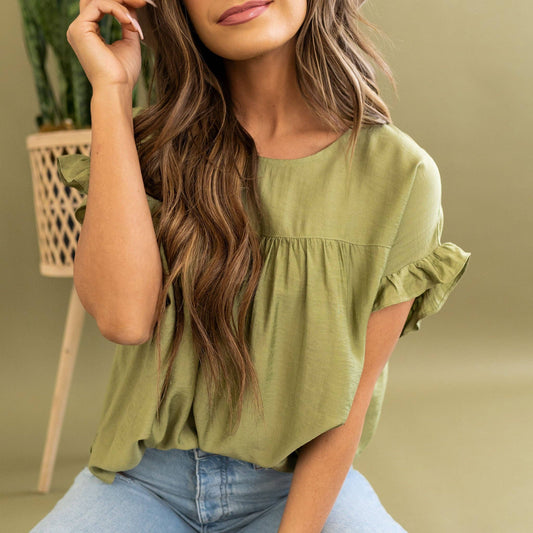 Iris Blouse - Basil