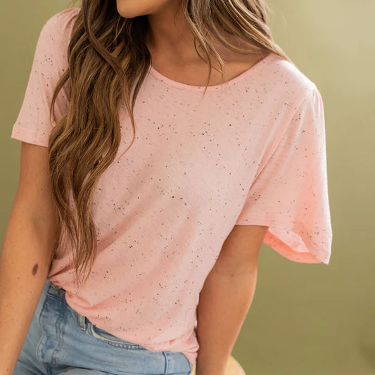 Speckled Tee - Pink