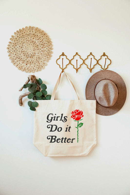 Girls Do it Better XL Tote Bag